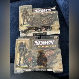 2 McFarlane Spawn Nitro Riders Series 16 ECLIPSE 5000 Action Figures 1999.
